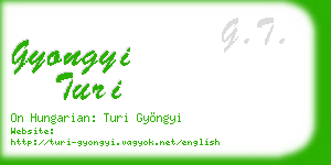 gyongyi turi business card